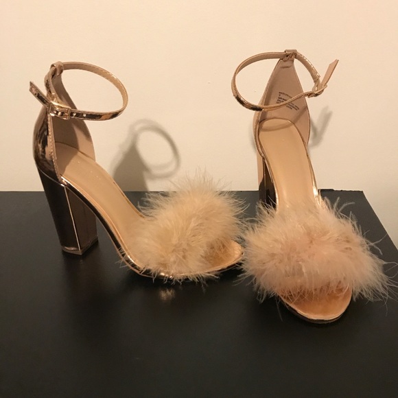 charlotte russe rose gold shoes